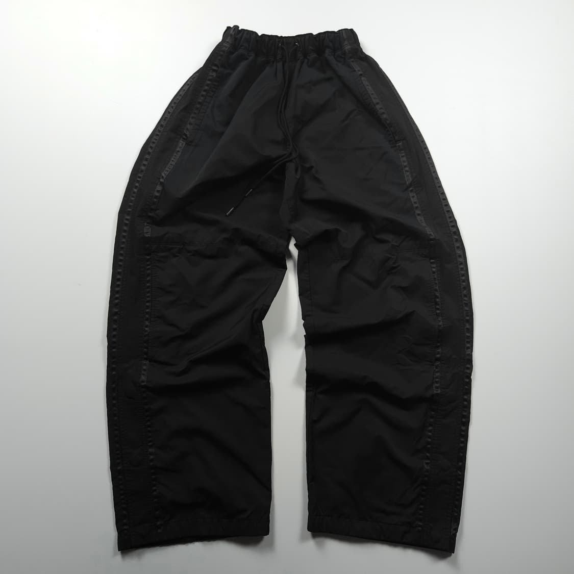 폴리테루 사이드 스냅 와이드 나일론 트랙팬츠 (M) 상품이미지2