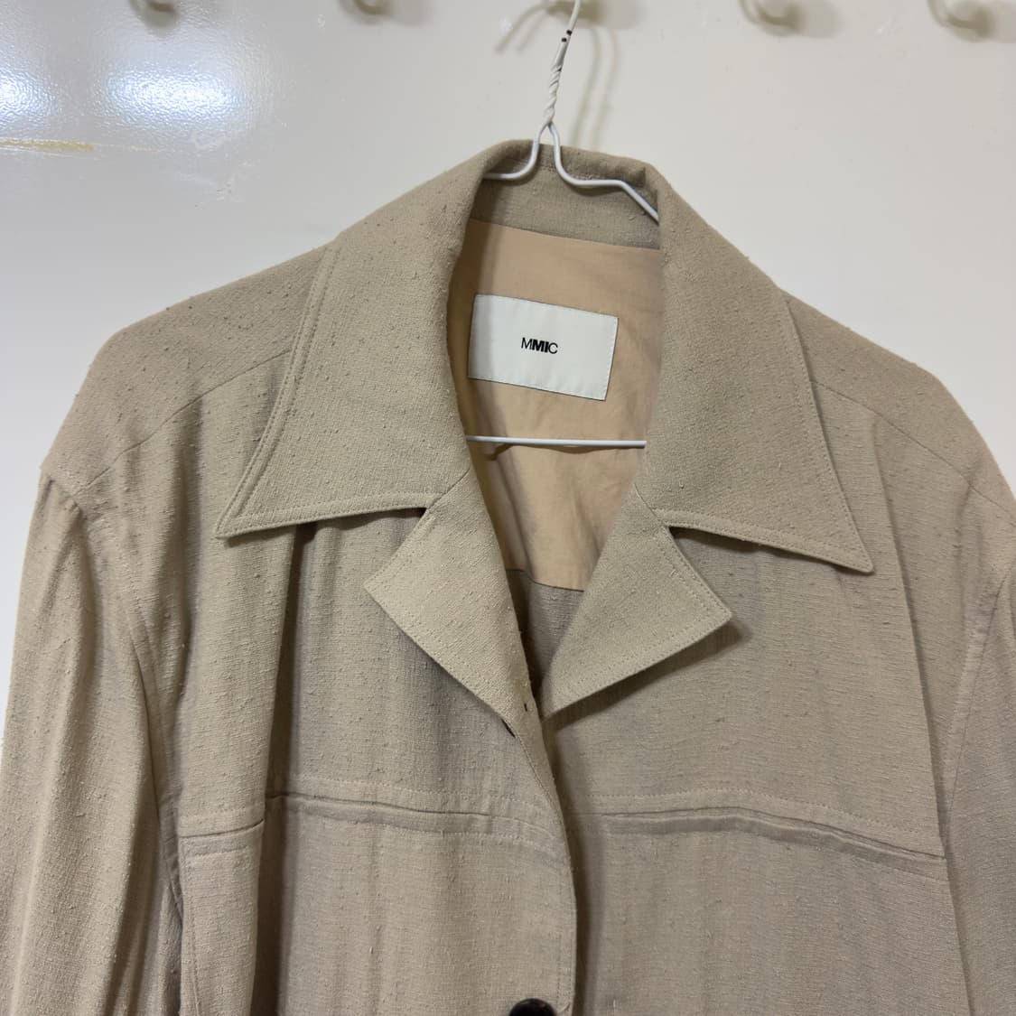 MMIC 커브 블루종 넵 믹스 린넨 자켓 상품이미지4
