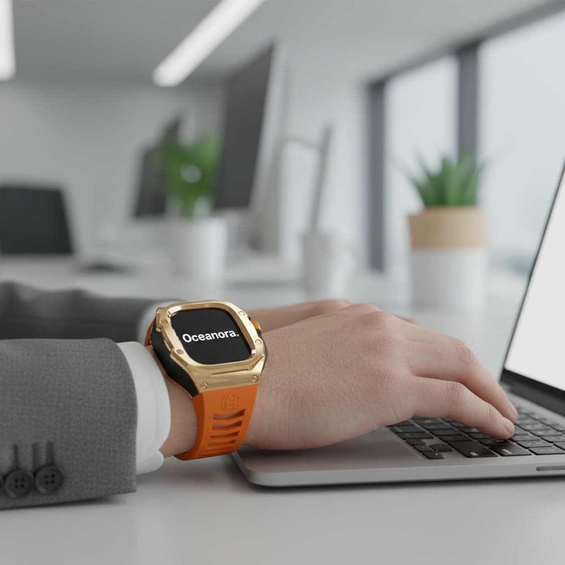 Oceanora 애플워치 울트라 리차드밀 49mm 스틸 럭셔 리 커스텀 상품이미지2