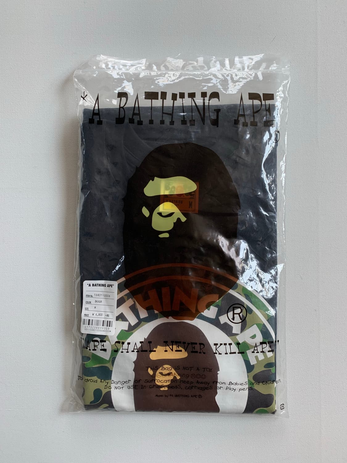 베이프 1st 카모 반팔 티셔츠 M사이즈 새제품  상품이미지1