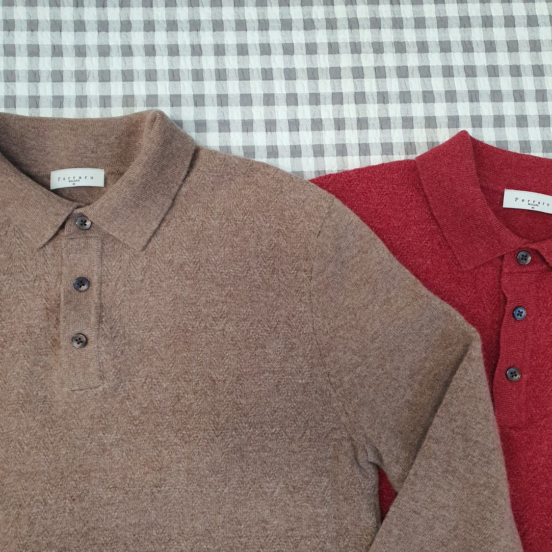 페라노밀라노 울 캐시미어 니트 카라티 남자95 (2벌가격) 상품이미지4