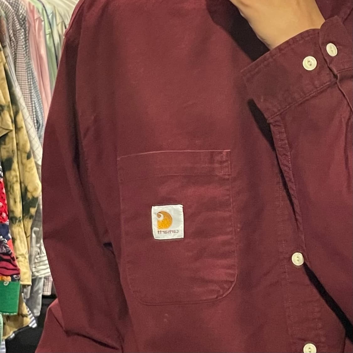 [IM] carhartt 칼하트 버건디  긴팔셔츠 상품이미지5