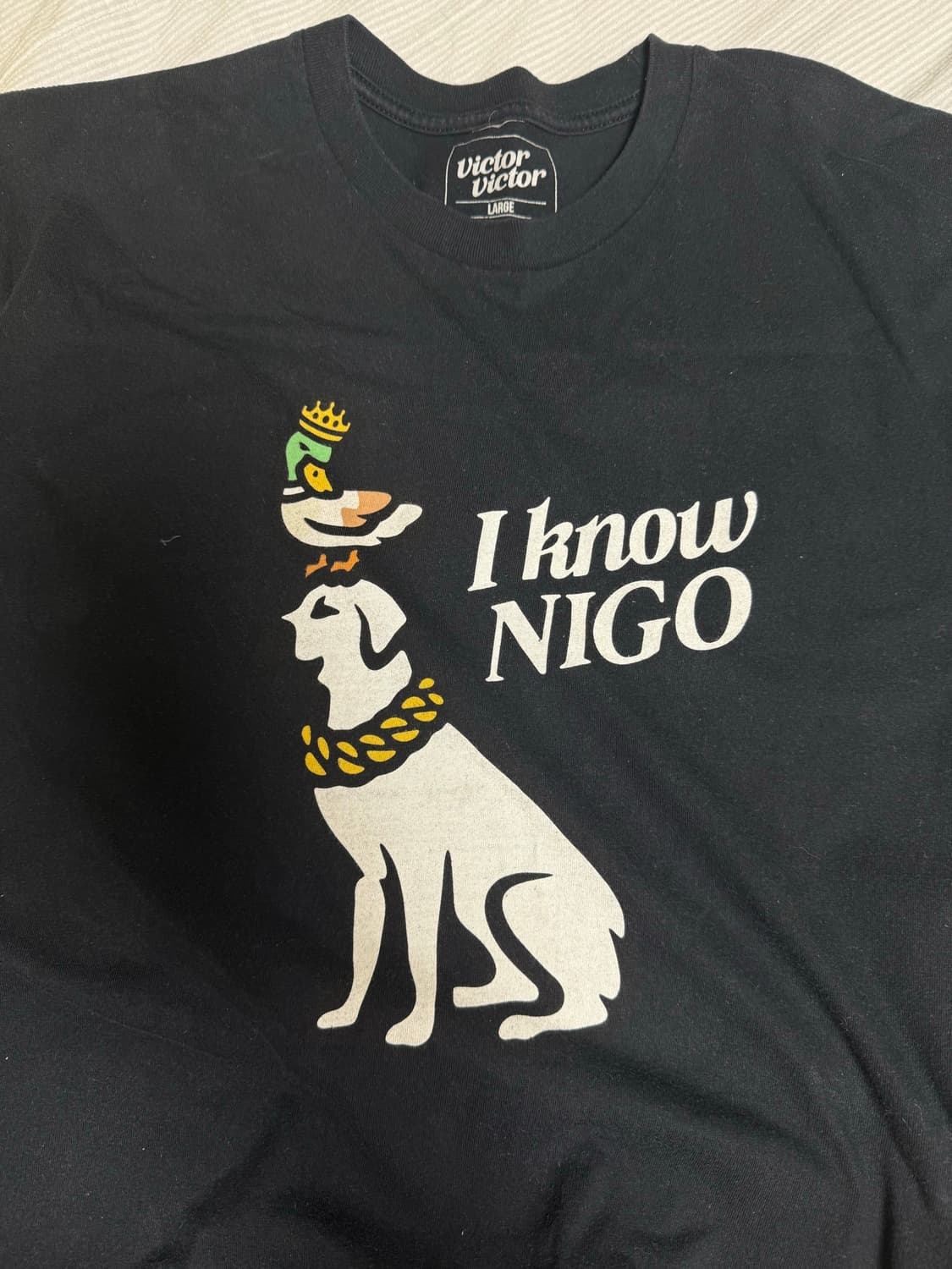 I know NIGO 티셔츠 블랙 상품이미지1