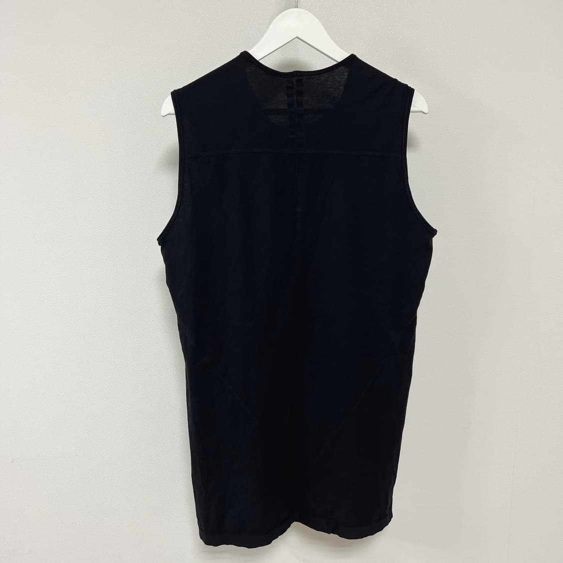 릭오웬스 13SS 다크쉐도우 절개 레벨 슬리브리스 나시 블랙 상품이미지4