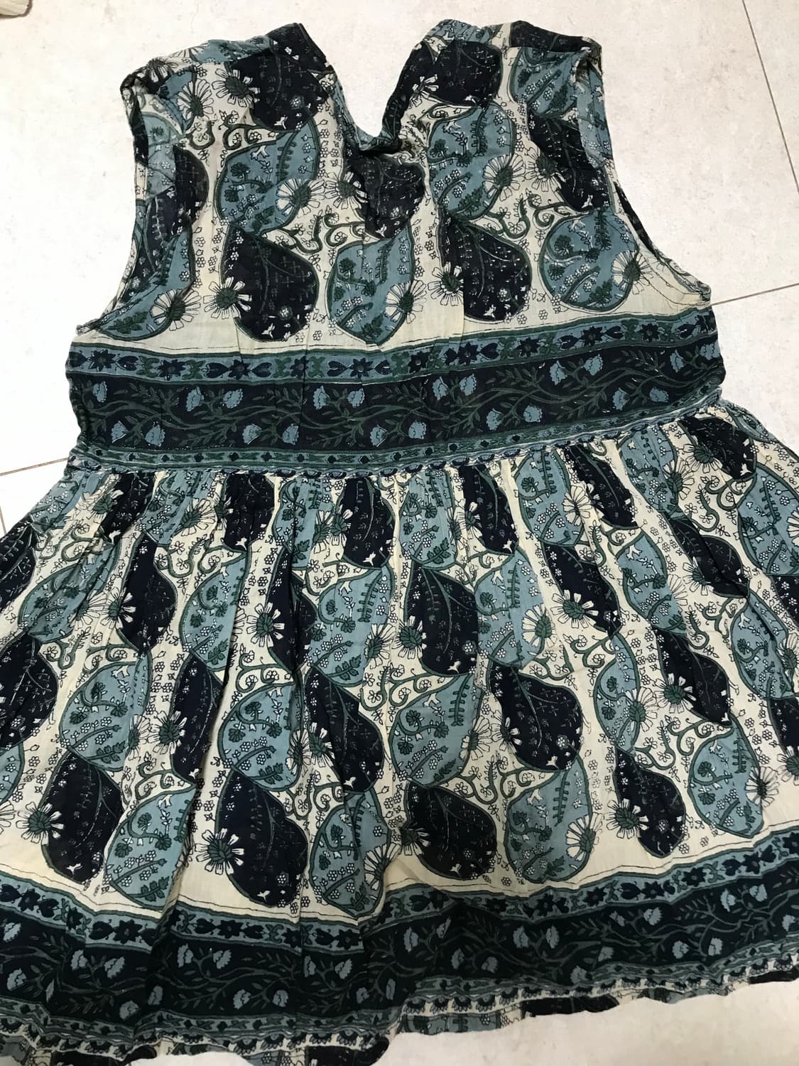 빈티지 히피 그런지페어리 오리엔탈 페이즐리 슬리브리스 레이어드 대장 상품이미지6