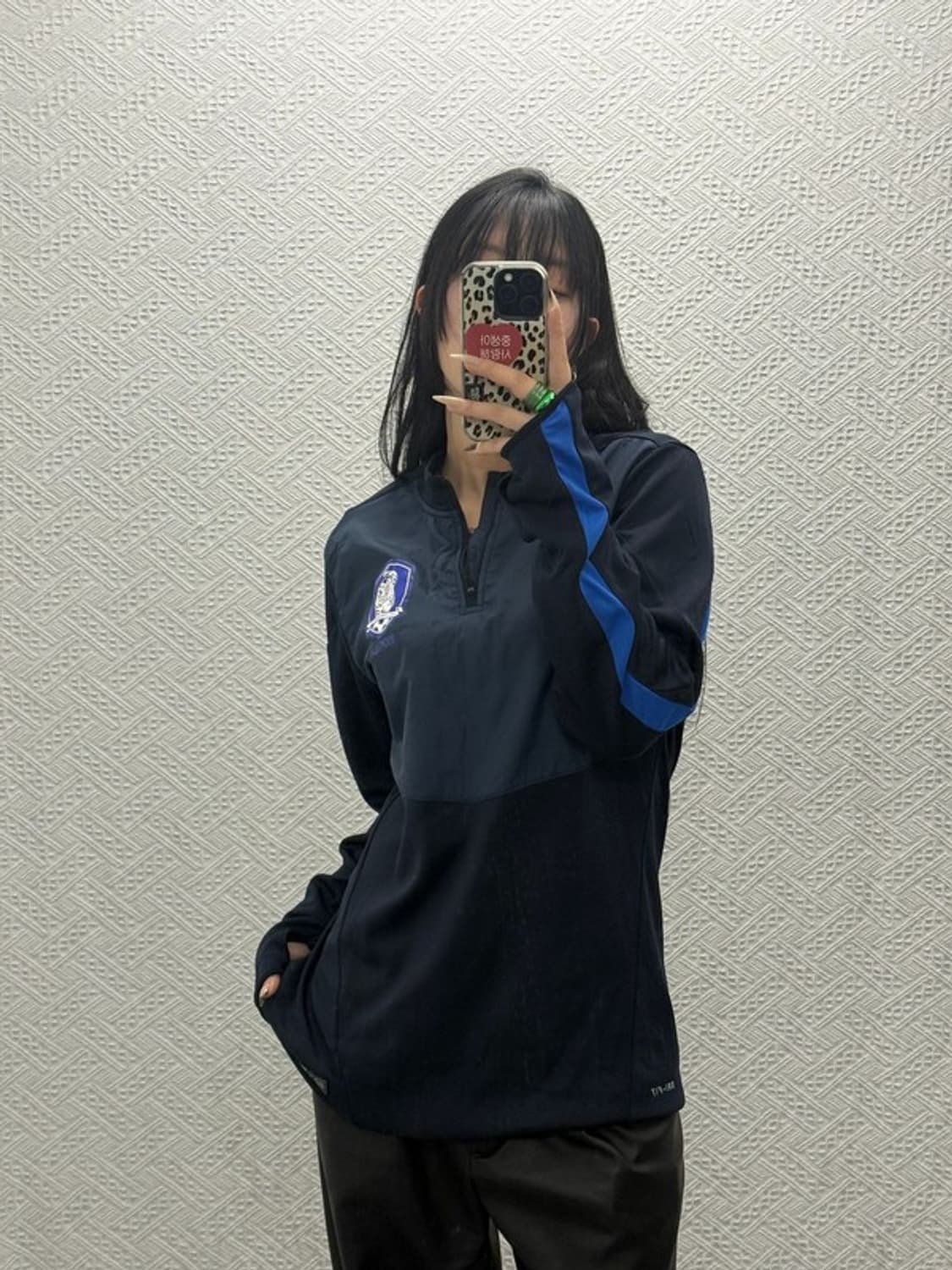 나이키 드라이핏 대한민국 축구 국대 반집업 롱슬리브 L C08482 상품이미지1