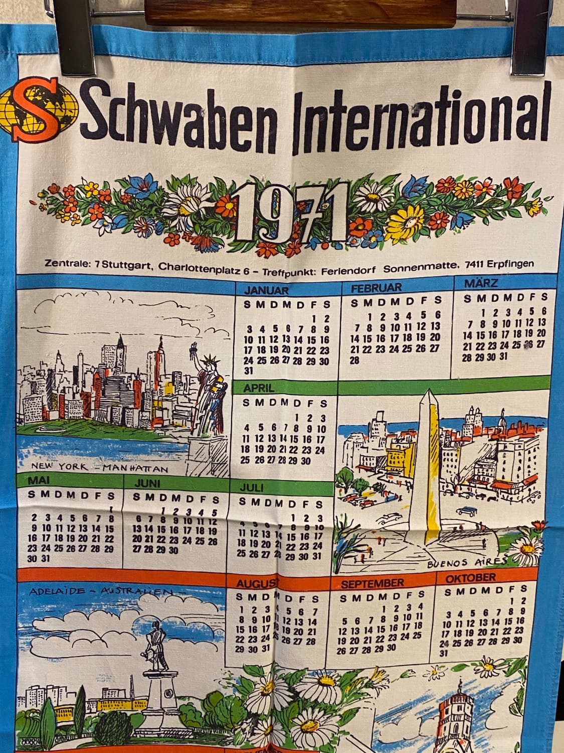 ☕️유럽 티타월 캘린더패브릭 상품이미지7