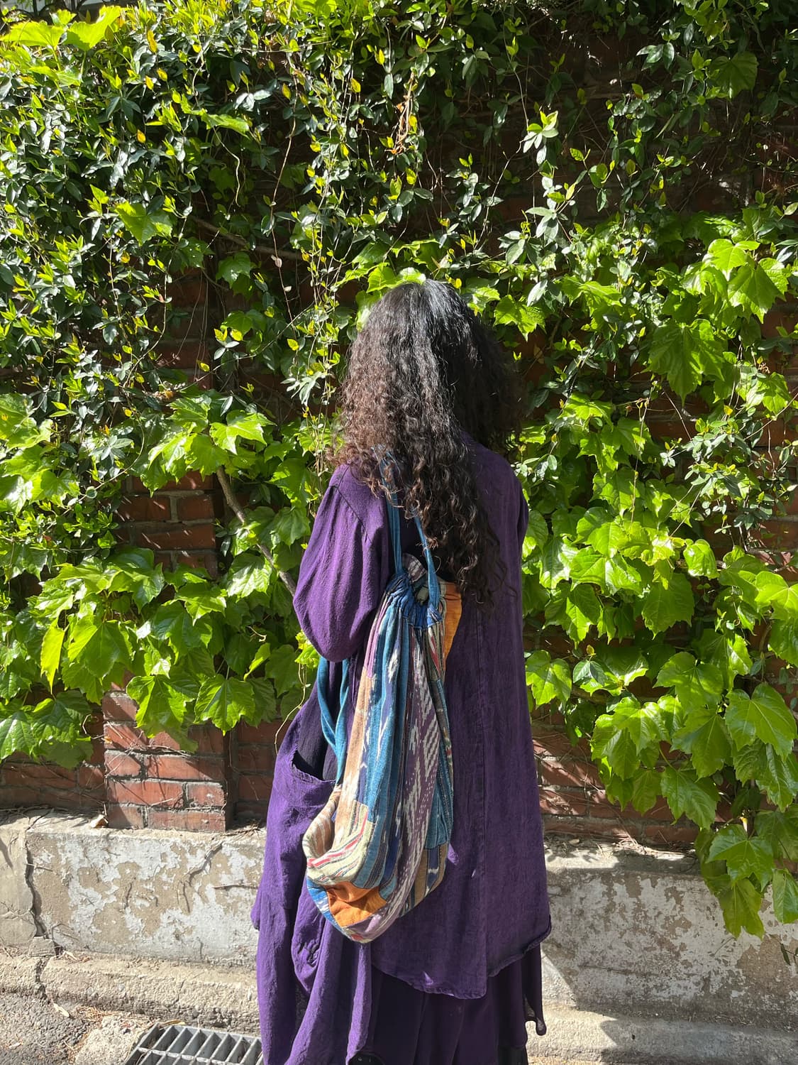 블루 히피 에스닉 패치워크 백팩 상품이미지4