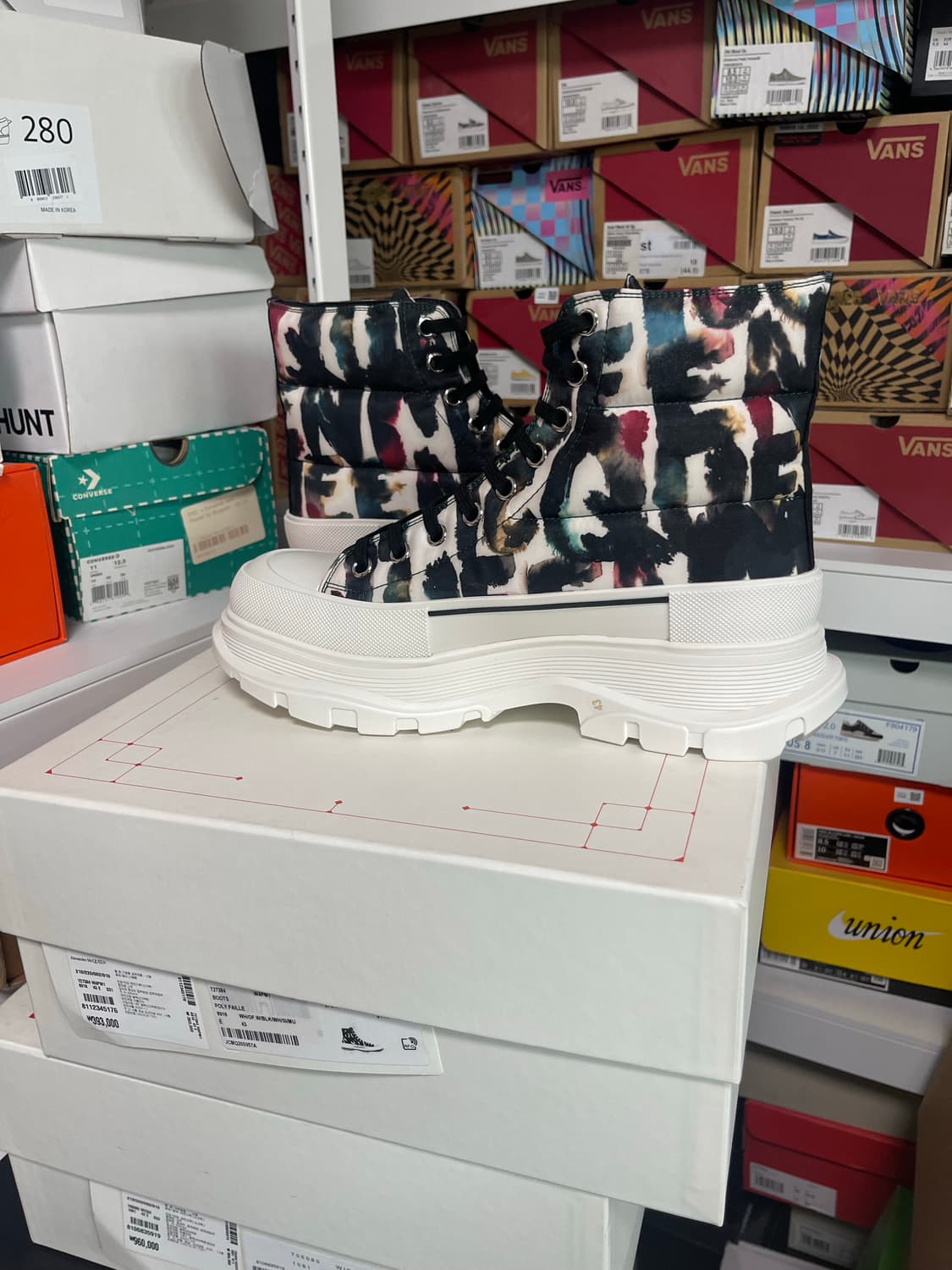 알렉산더맥퀸 오버솔 하이탑 스니커즈 상품이미지4