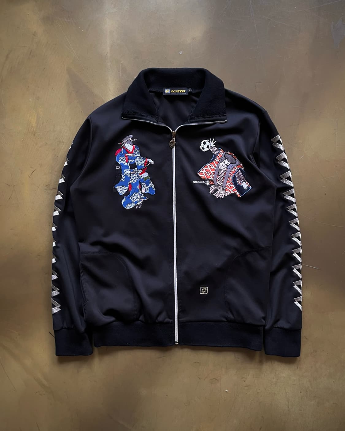 90-00s Lotto Japan Ukiyoe Emboridery JK 상품이미지5