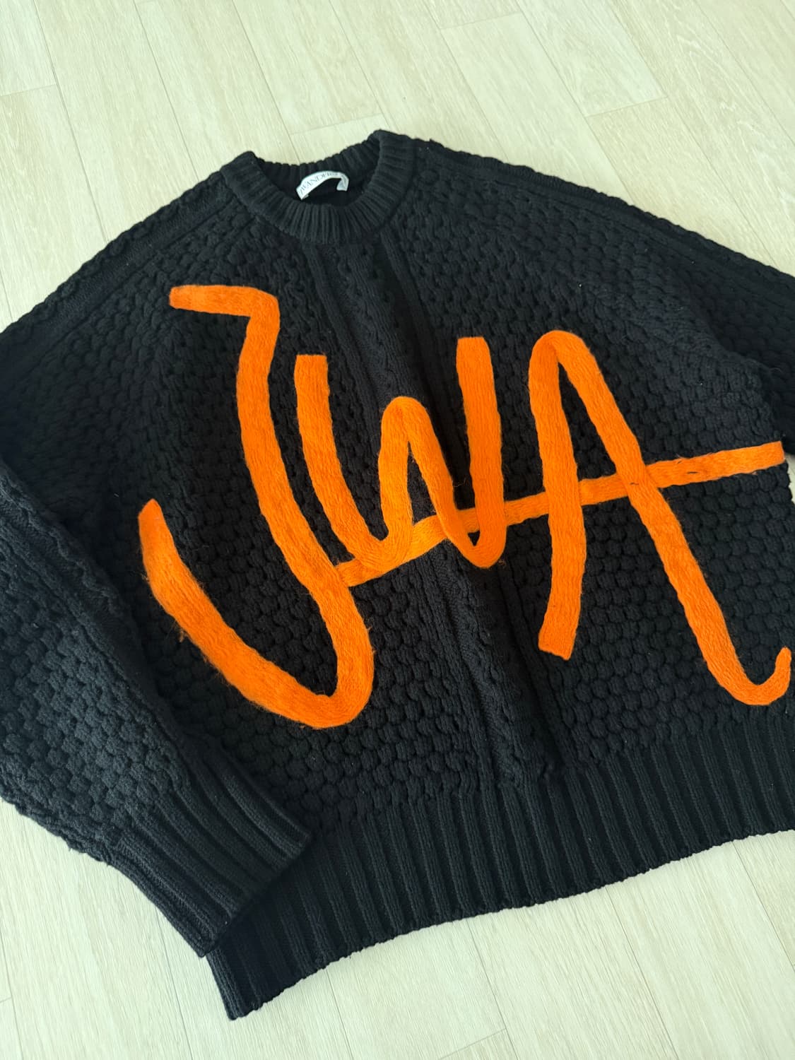 [M]JW앤더슨 로고 케이블 울 니트 상품이미지3