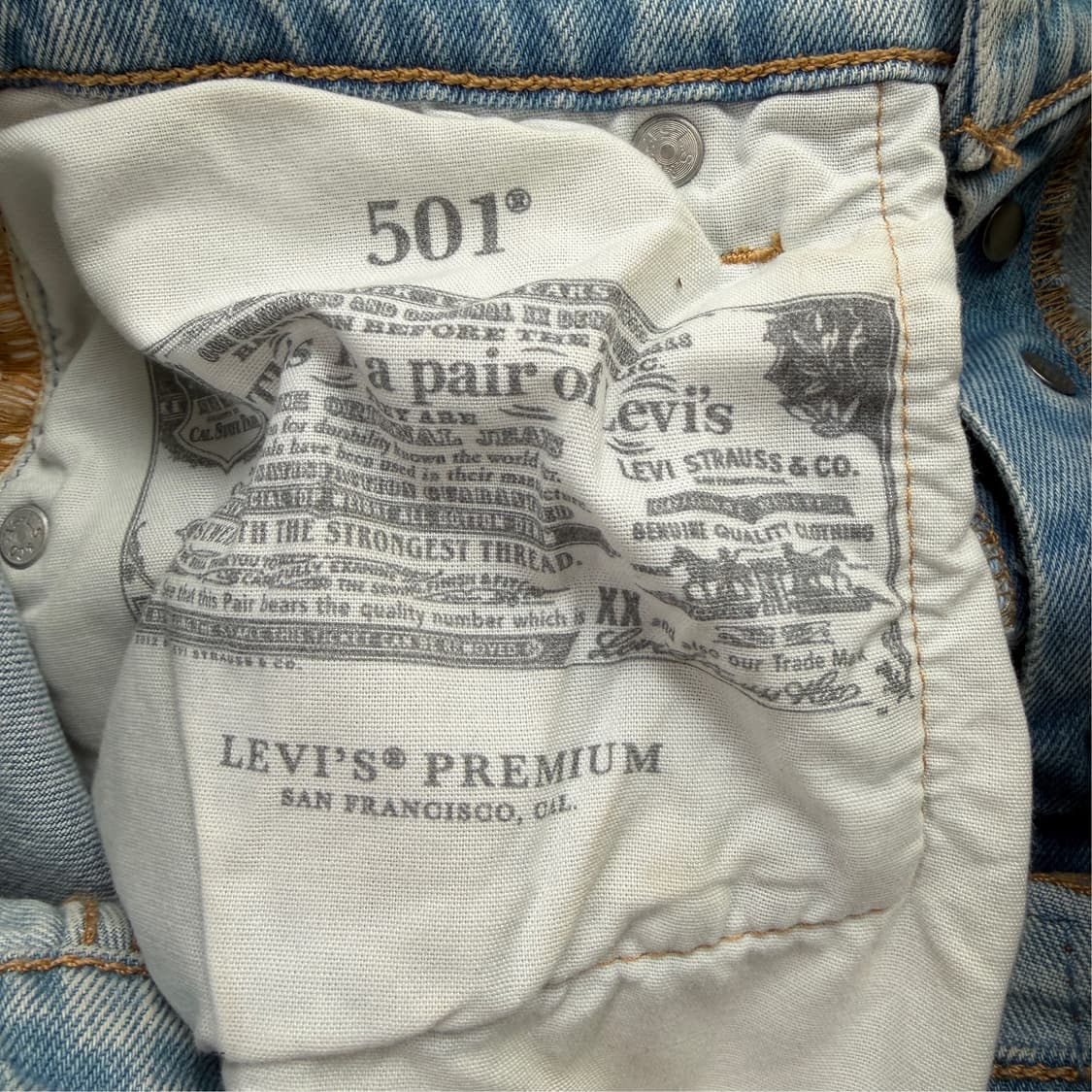 [25] 리바이스 501 연청 청바지 상품이미지10
