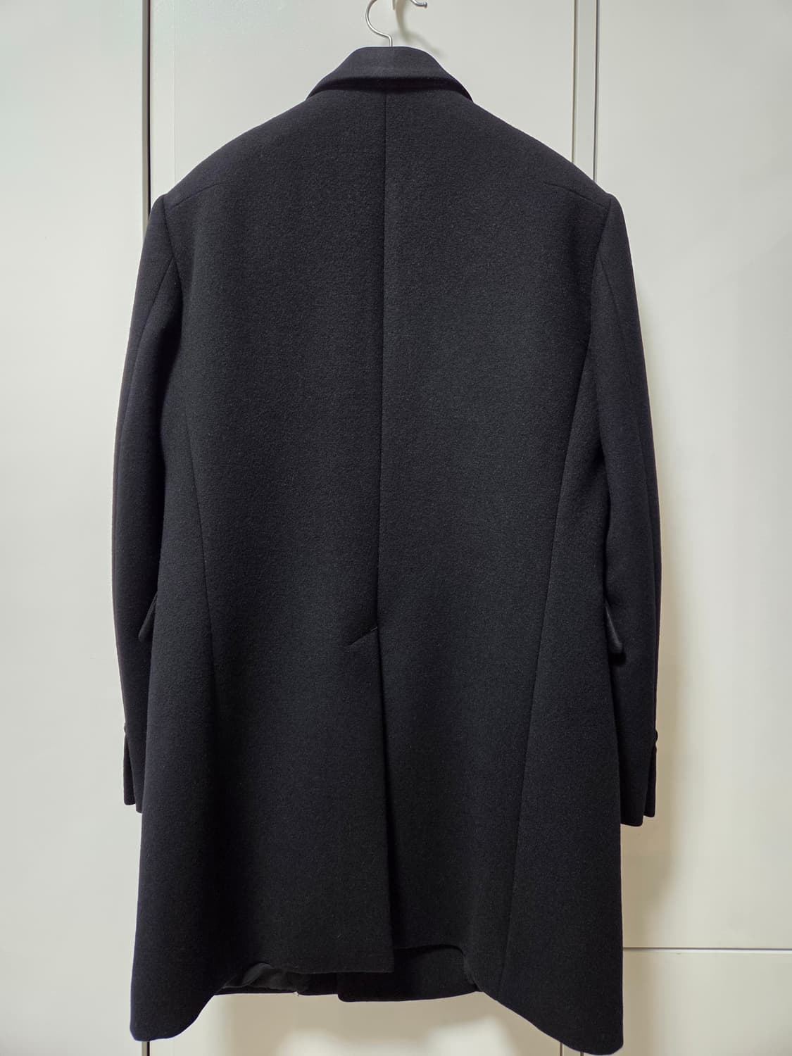 타임옴므 블랙 더블 브레스티드 코트 상품이미지2