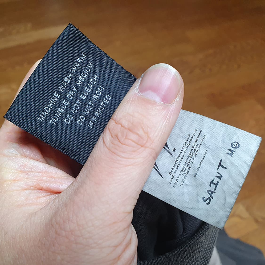 [XL] 세인트미카엘 x 데이비드보위 롱슬리브 블랙 새제품 상품이미지5