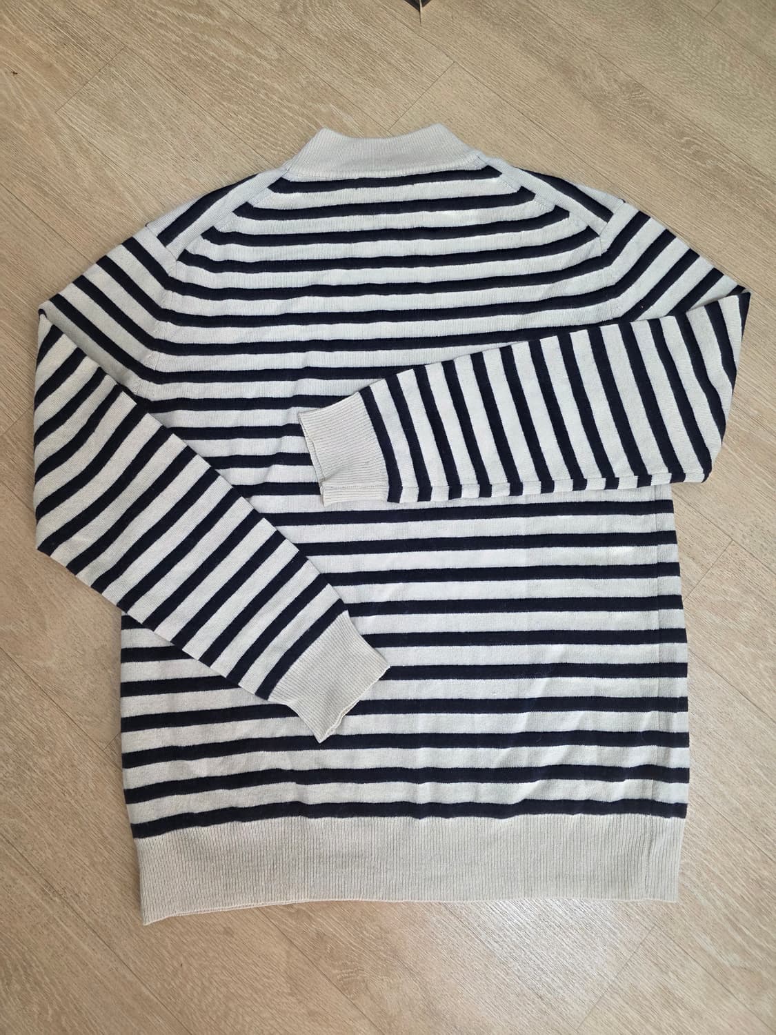 토마스모어 모크넥 스트라이프 니트 S 상품이미지6