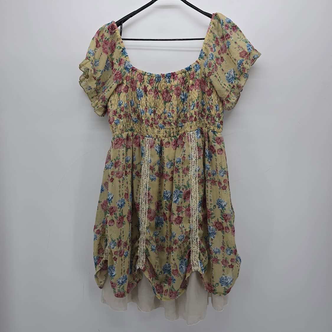 axesfemme 로맨틱 플라워 레이어드 쉬폰 원피스 상품이미지10