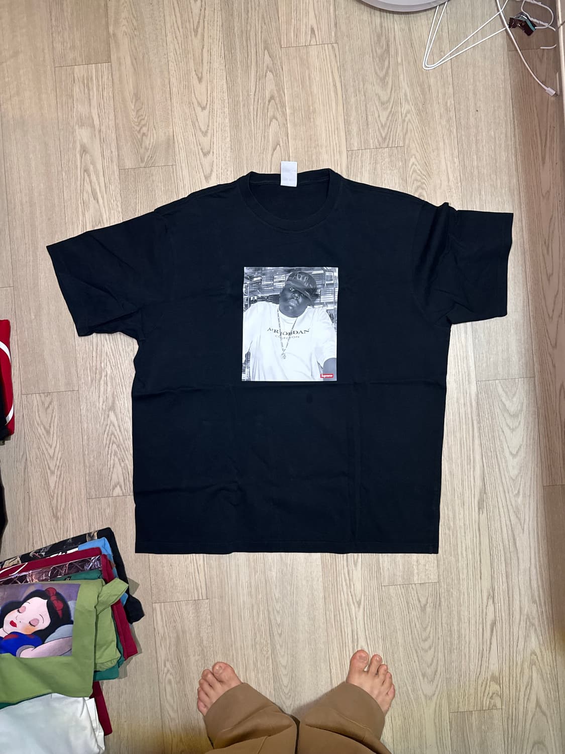 슈프림 조던 비기 포토티셔츠 블랙 상품이미지1