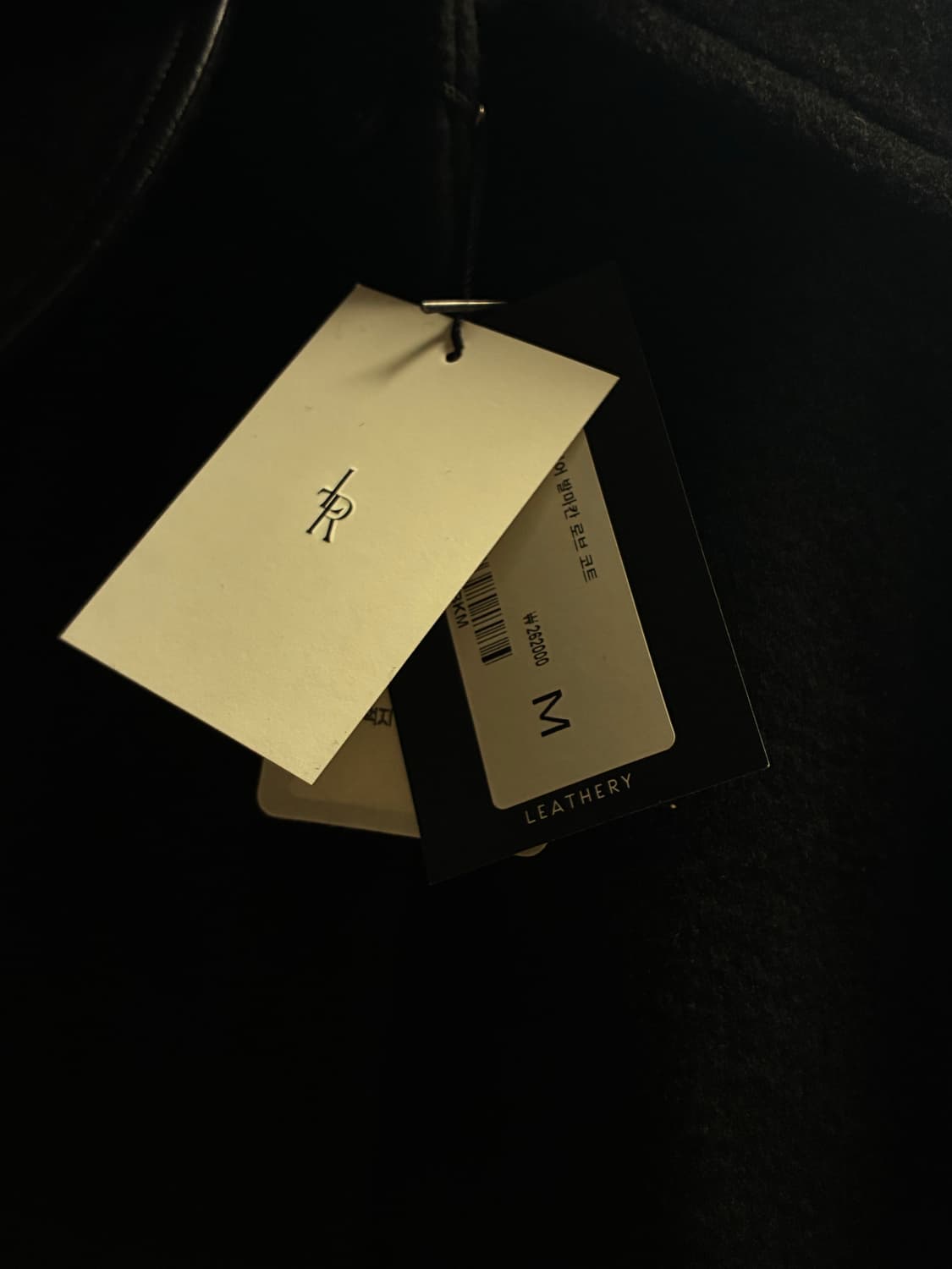 (새상품)(M) 레더리 캐시미어 발마칸 로브 코트 BLACK 판매 상품이미지10