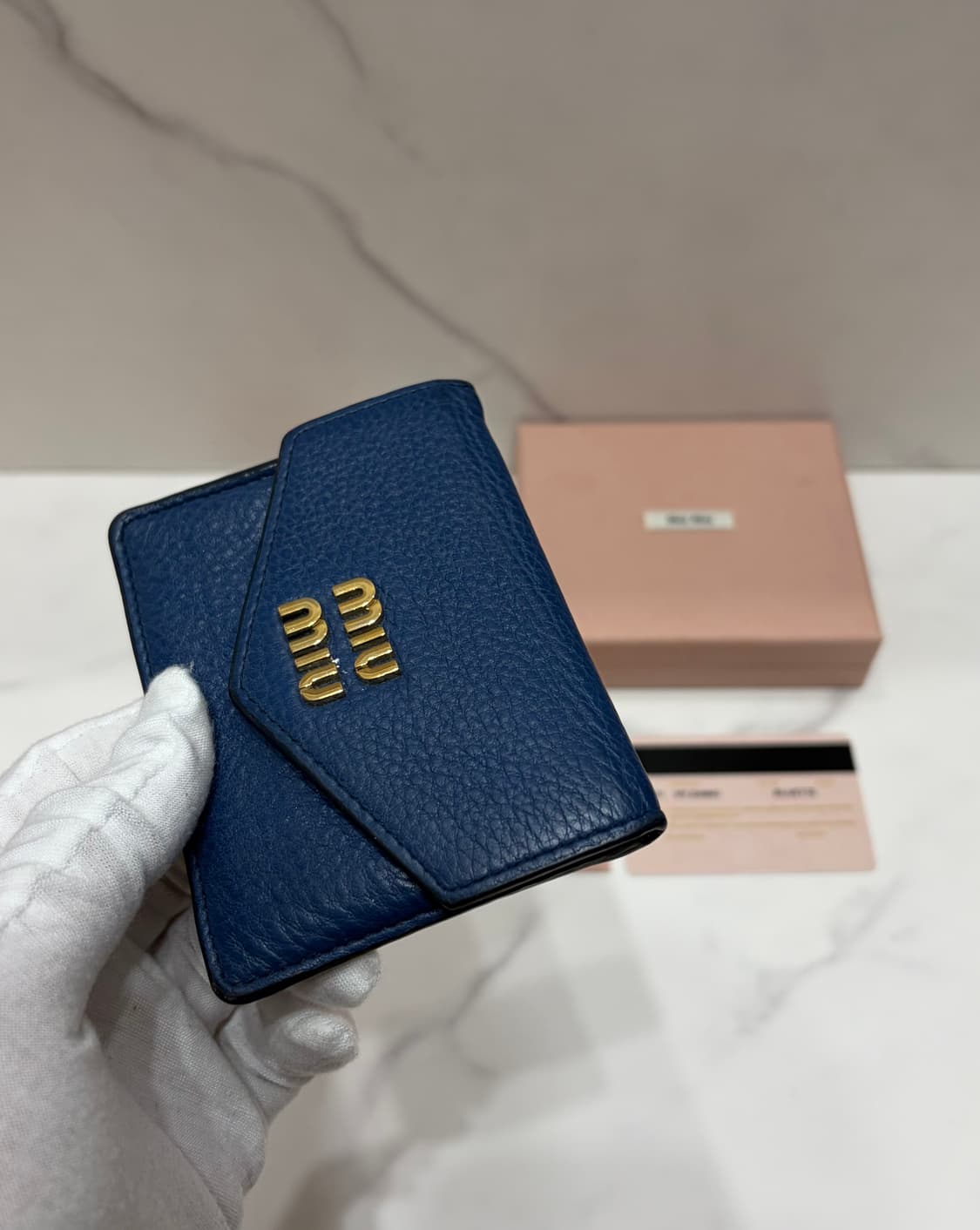 [정품] 미우미우 블루 카드지갑 상품이미지2