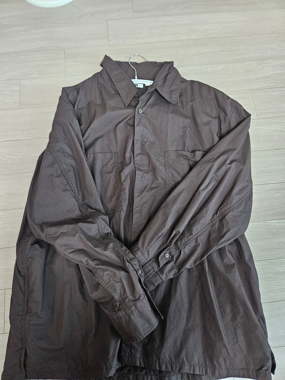 유니U 르메르 브라운셔츠 XL 상품이미지1