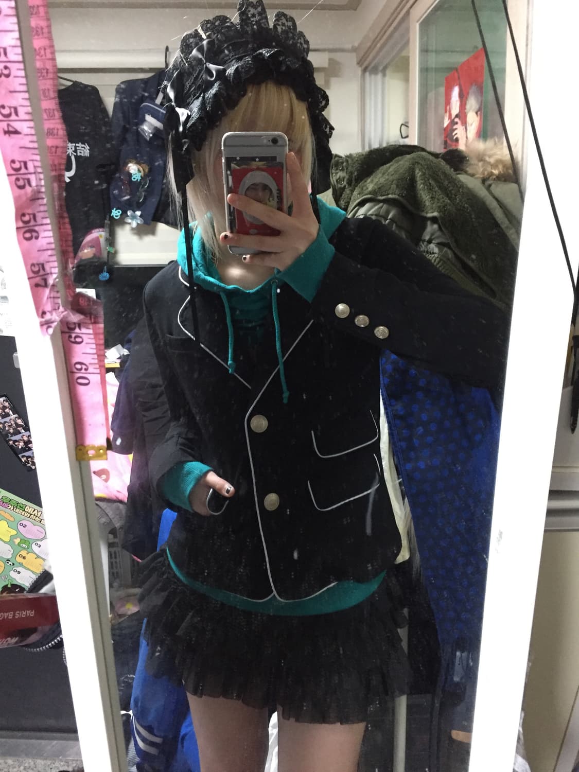 빈티지 lovetoxic 블레이저 후드 코디세트 상품이미지1