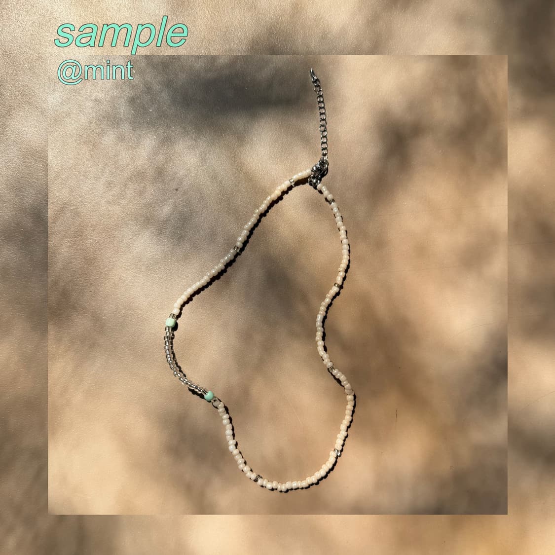 ~4/14 9% 할인> 사이드 컬러 포인트 커스텀 비즈 목걸이 상품이미지1