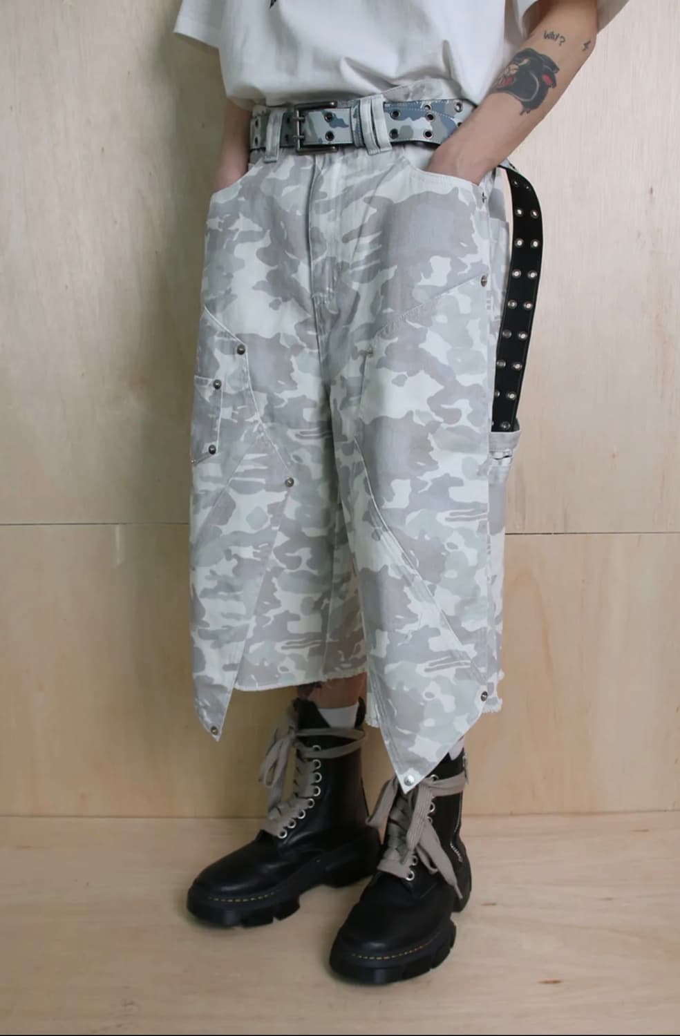 포스센스티브 FST EYELET LEATHER BELT WH LONG 상품이미지2