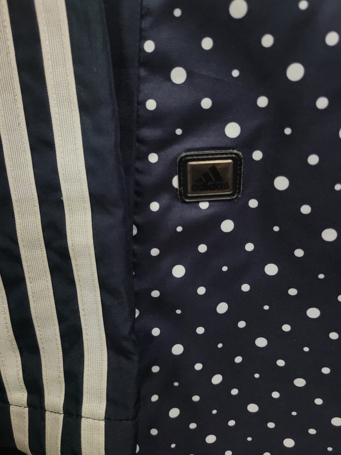 아디다스 도트 땡땡이 롱 패딩 자켓 벤치 코트 상품이미지4