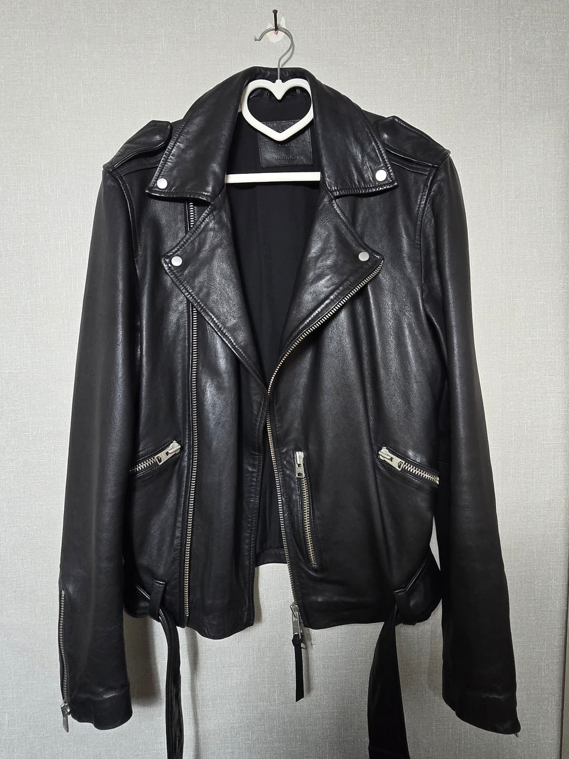 (정품) 올세인츠 라이더 가죽자켓 (명품 남성 점퍼 레더자켓) 상품이미지1