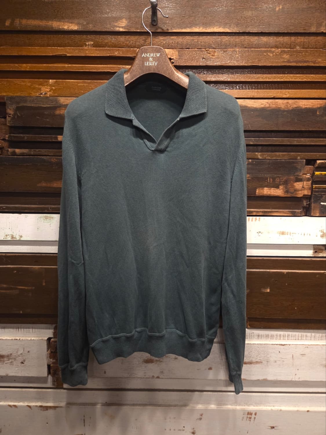 자노네 오픈칼라넥 티셔츠 상품이미지1