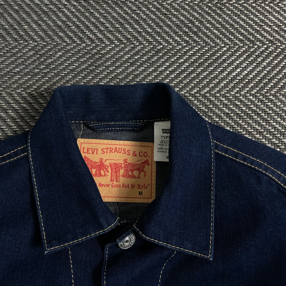 리바이스 Type1 타입원 데님 크러커 자켓y 3799 상품이미지7