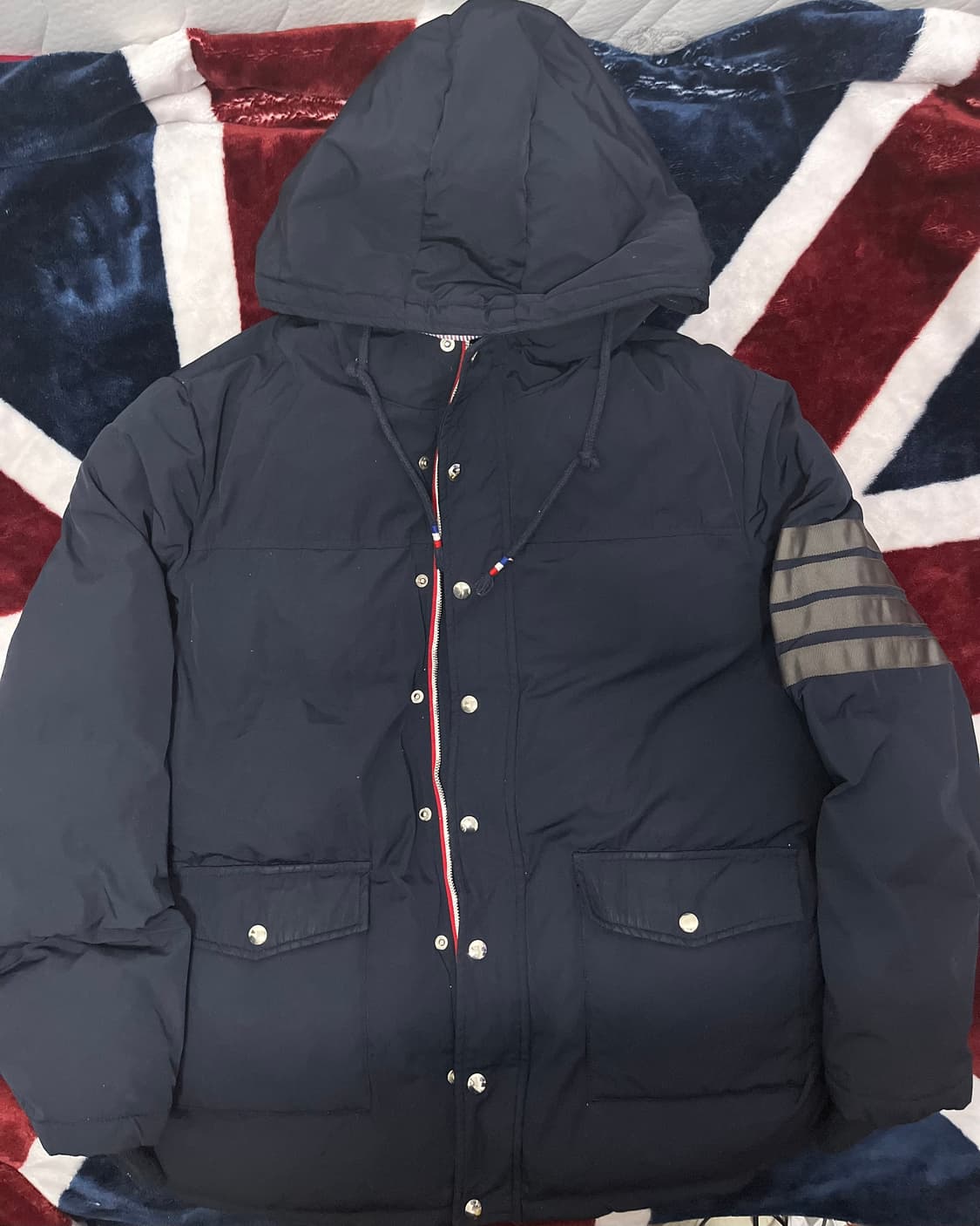 톰브라운 네이비 후드 패딩 100(3) 상품이미지1