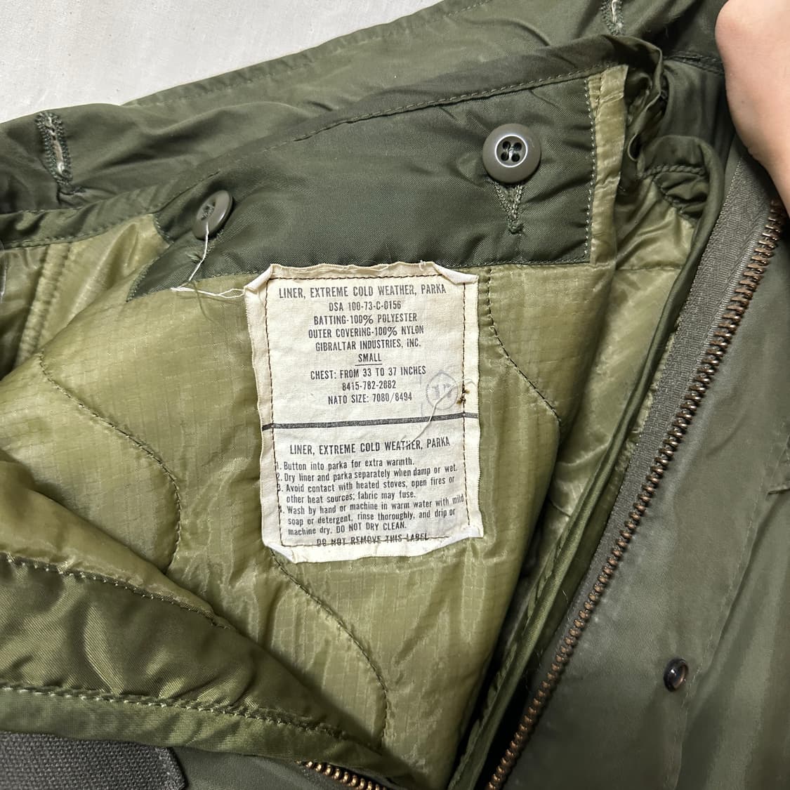 80's 오리지널 M-65 피쉬테일 파카 상품이미지6