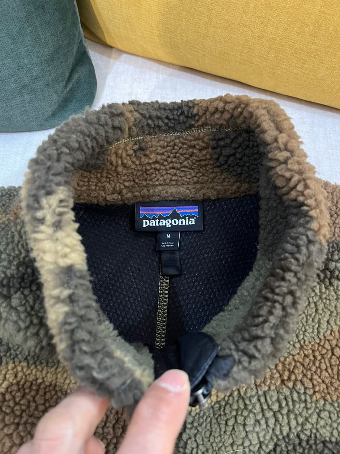 파타고니아 레트로 클래식 카모 플리스 자켓 양털 후리스 점퍼 상품이미지8