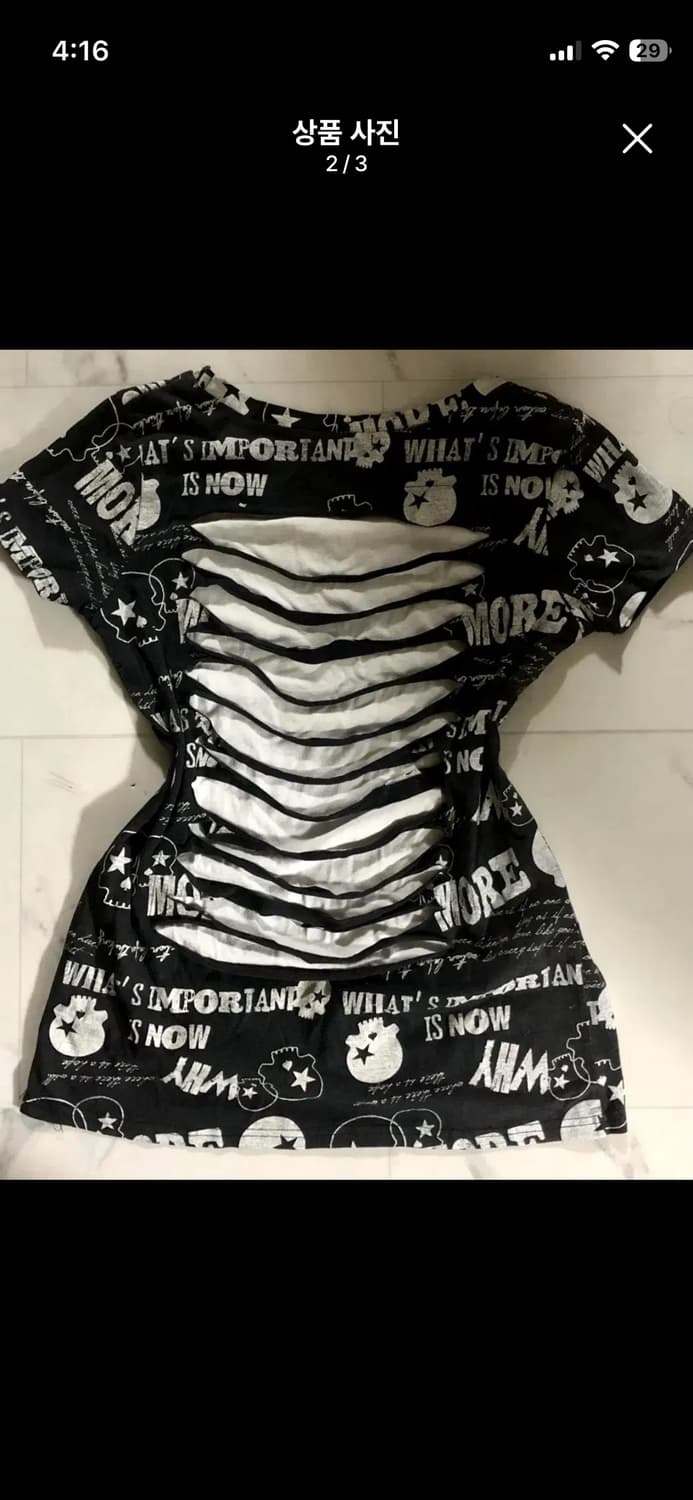 펑크 해골 그런지 y2k 티셔츠 상품이미지2