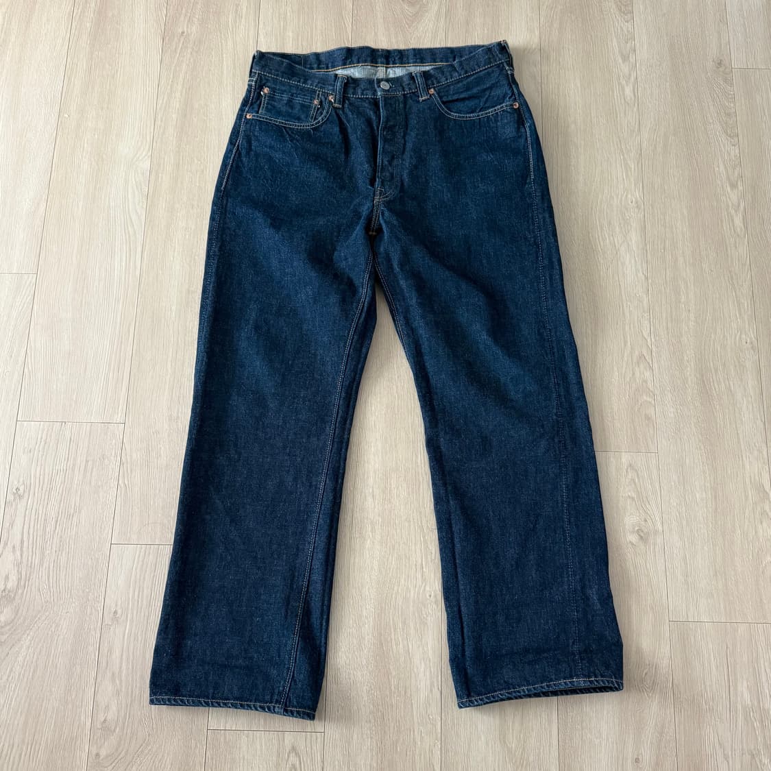 풀카운트 0105 36 (실제 34) 데님 청바지 체인스티치 수선 상품이미지2