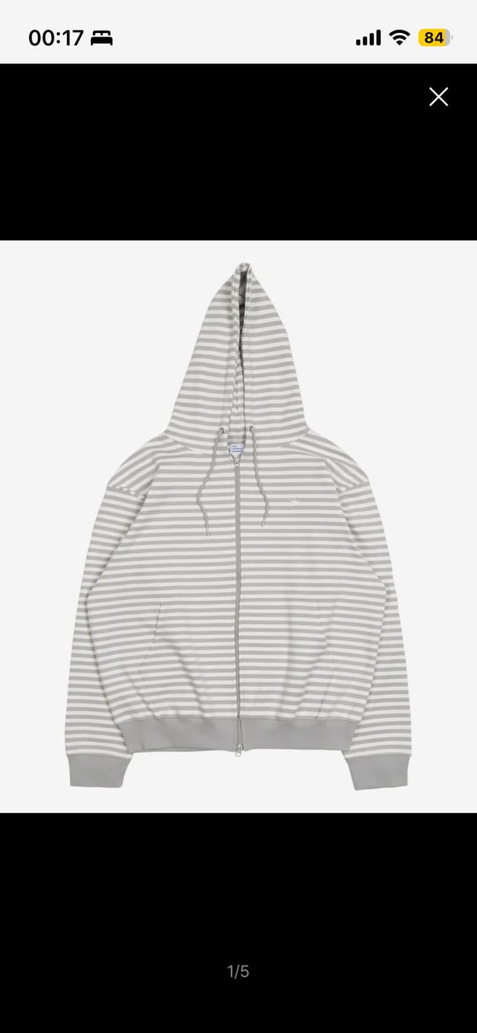 더콜디스트모먼트 후드집업 TCM stripe hooded zip-up 상품이미지1