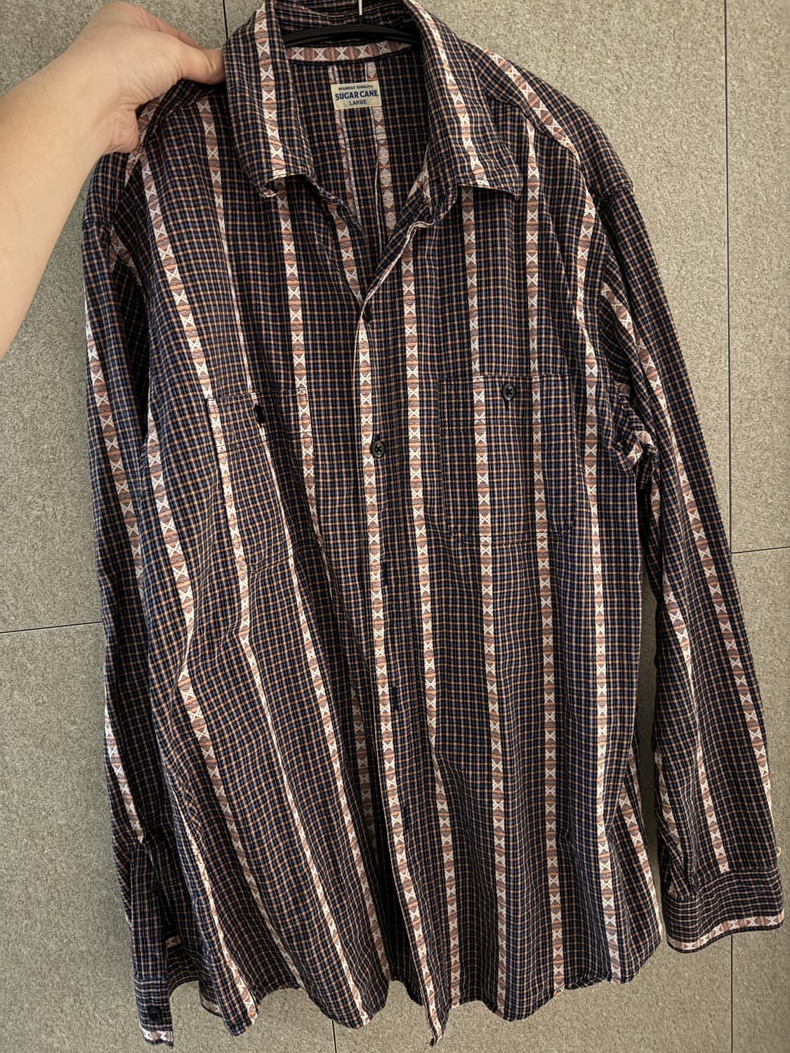 슈가케인 체크셔츠 L 상품이미지1