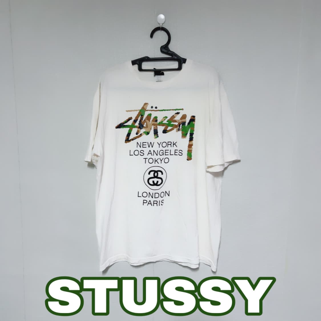 스투시 카모로고 공용 여름 반팔티 상품이미지1