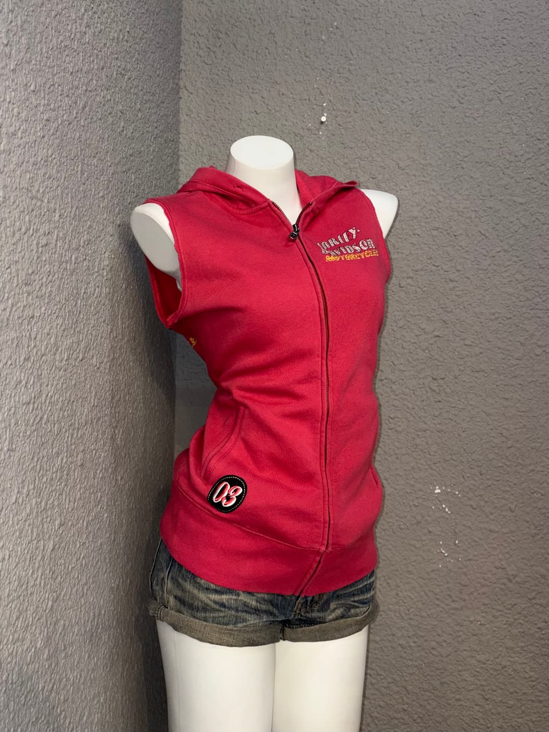 할리데이비슨 후드 베스트 상품이미지4