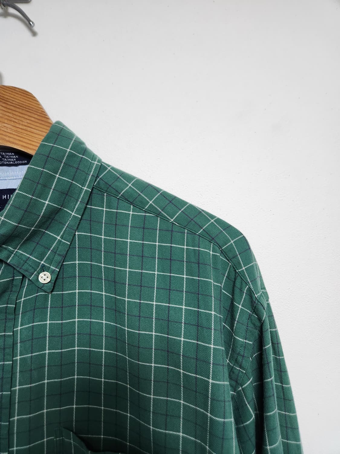 타미힐피거Tommy 코튼 체크 셔츠 M - S169 상품이미지3