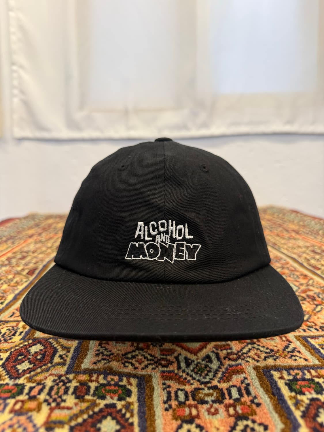 빈티지 그래픽 일자챙 볼캡 상품이미지1