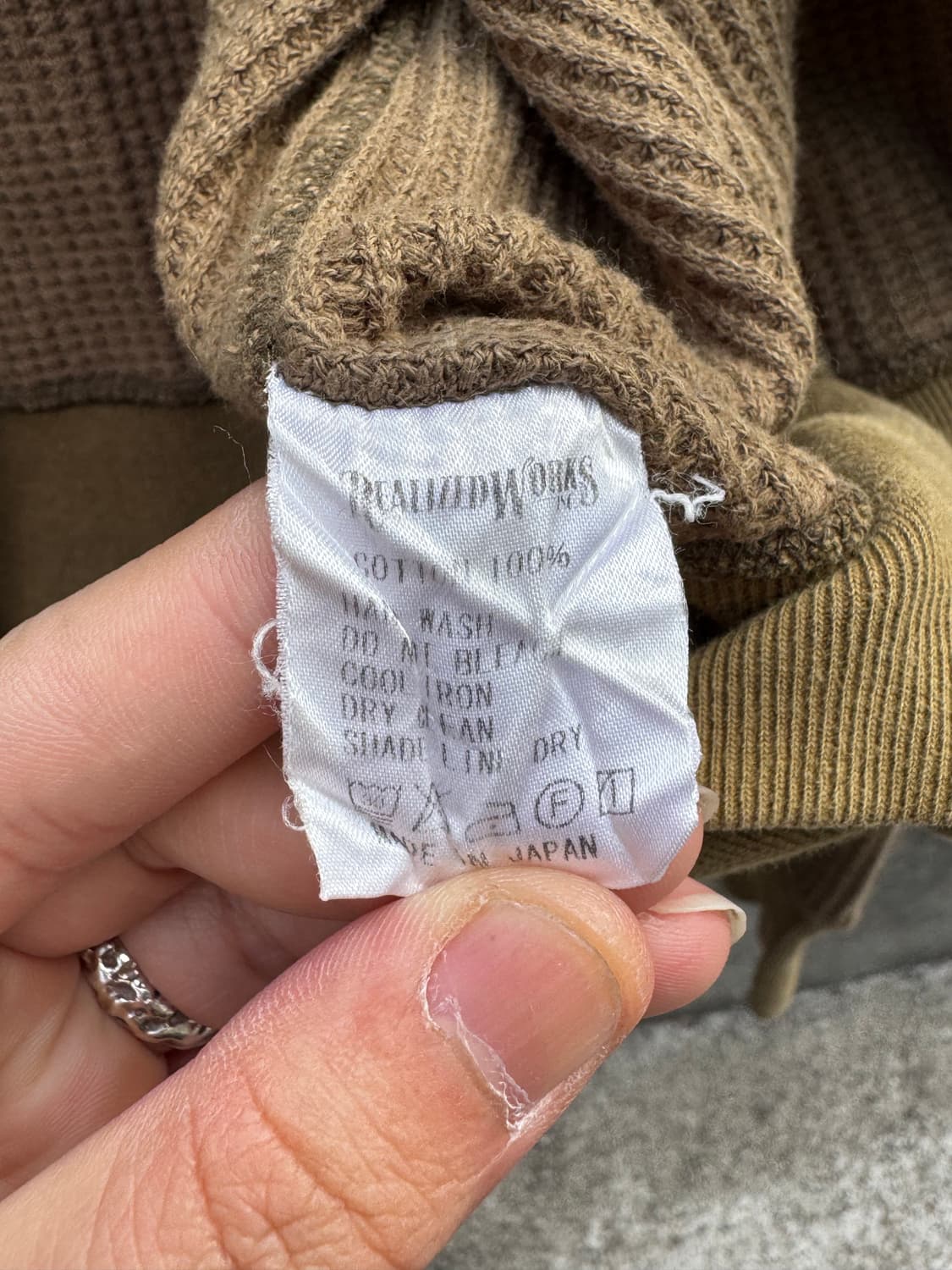 리얼라이즈 웍스 더크리미 투웨이 와플 후드집업  상품이미지6