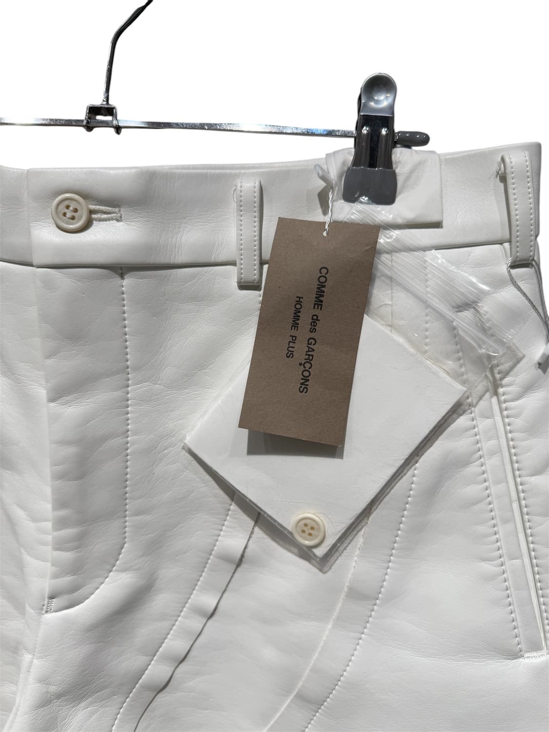 꼼데가르송 옴므 플러스 18AW 런웨이 아방가르드 레더 팬츠 상품이미지5