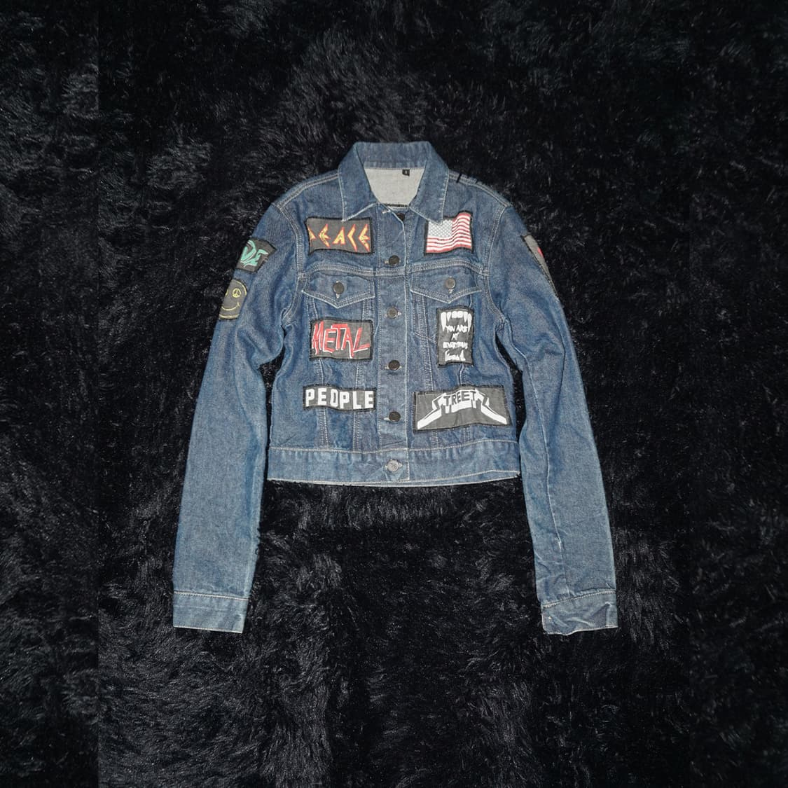 (the people vs) punk rock patch denim  상품이미지1