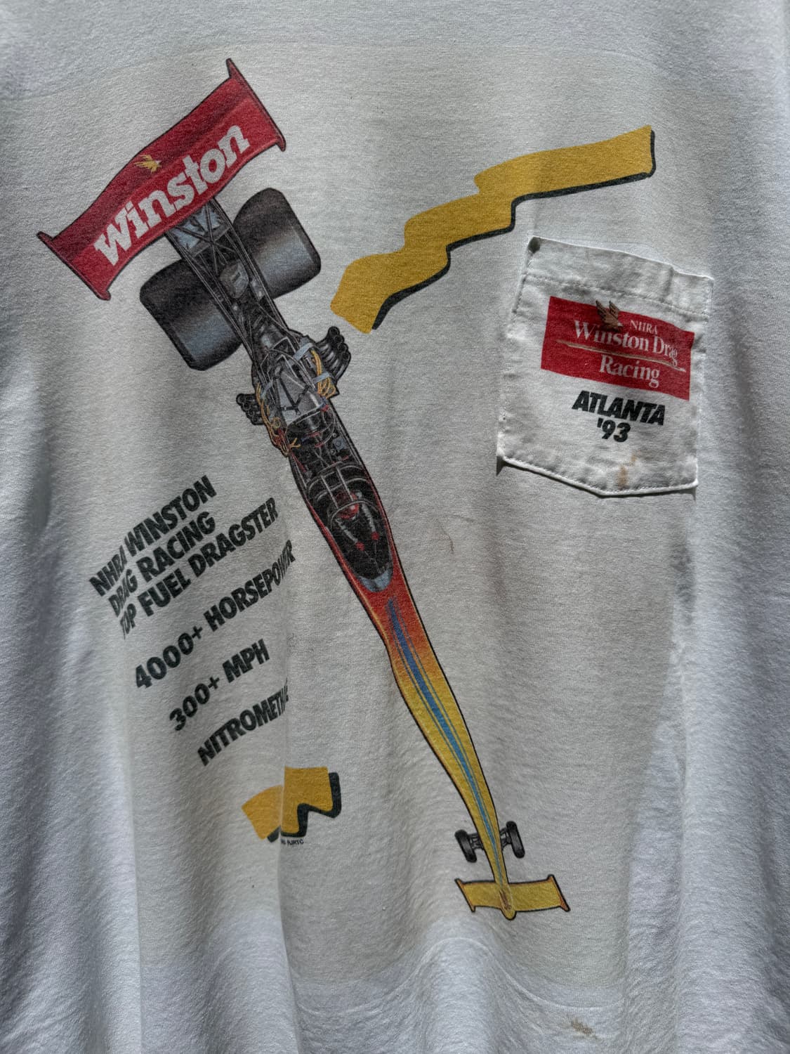 Winston Racing 90s 빈티지 포켓 티셔츠 상품이미지3