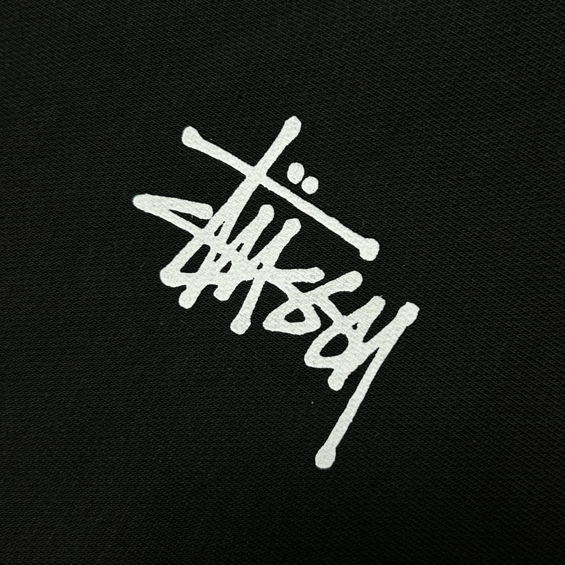 스투시 베이직 로고 블랙 맨투맨(S) 상품이미지5