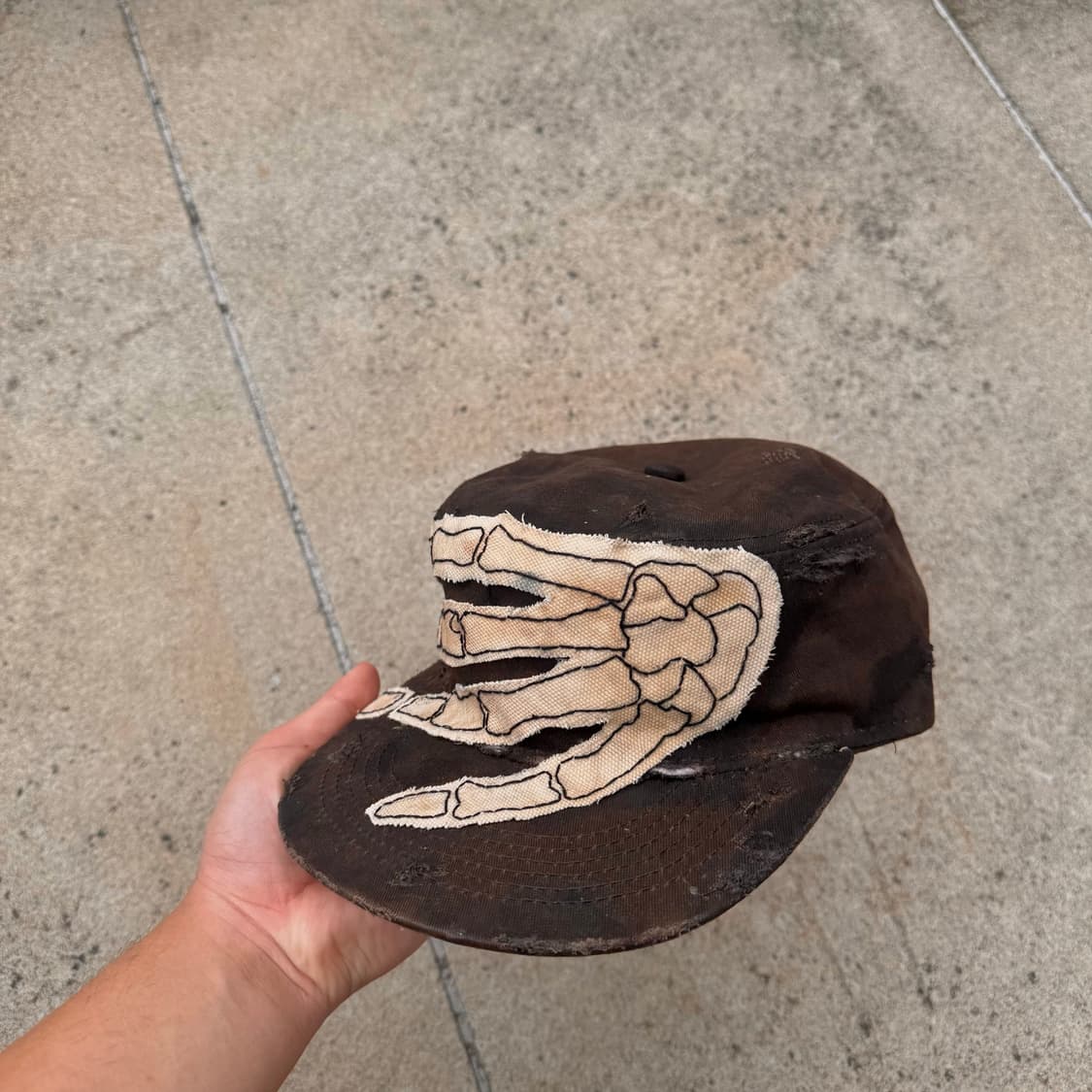 [Patch work] 핸드메이드 자수패치 커스텀 디스트로이드 필드캡 상품이미지2