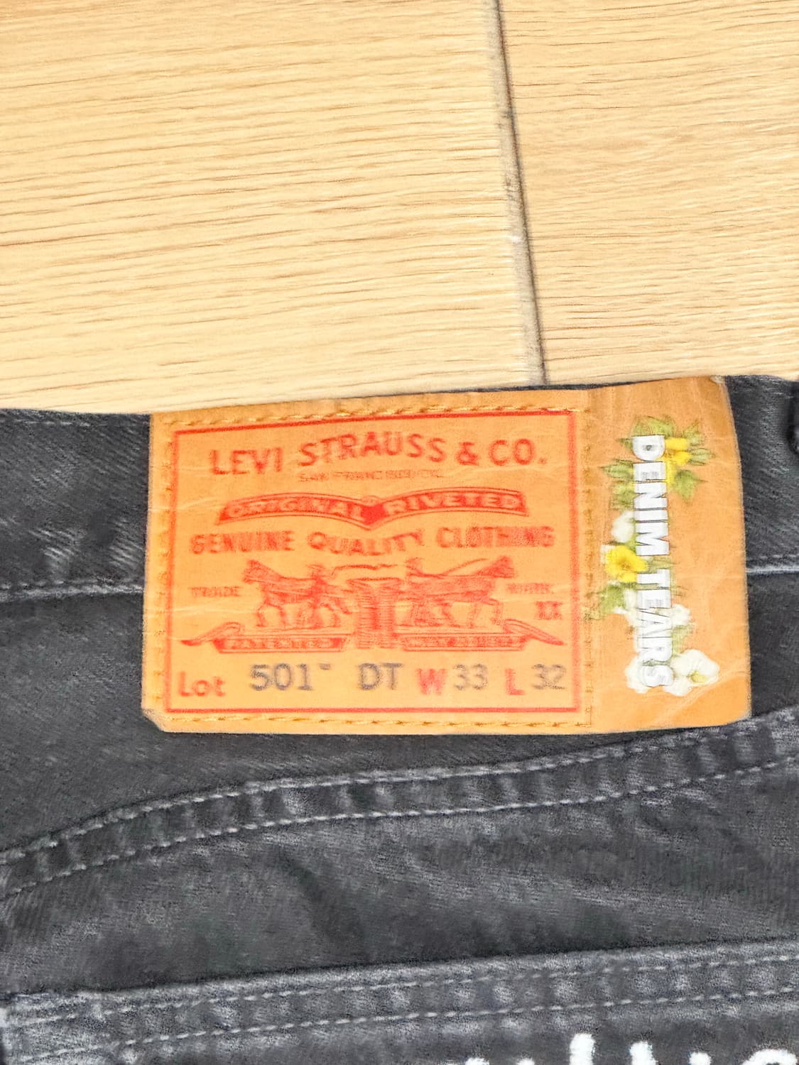 [33]스투시x아워레가시x데님티어스 TTL 501 블랙진 상품이미지3