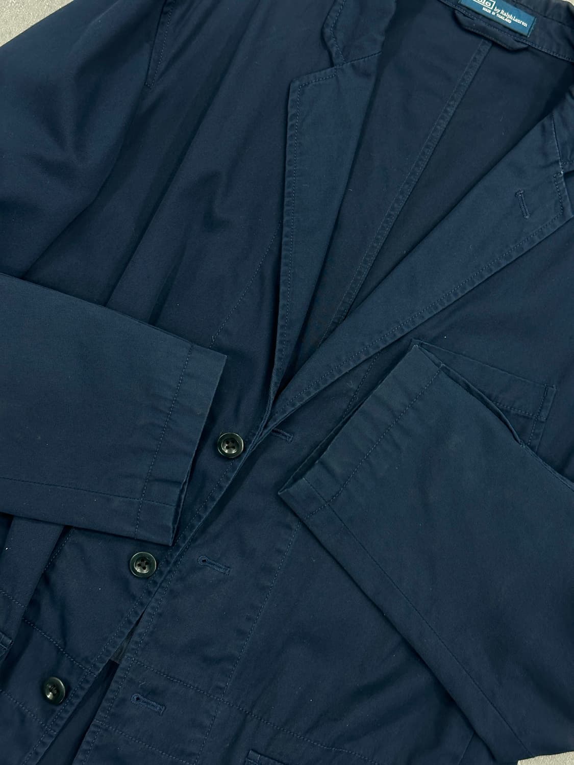 폴로 코튼 블레이저 네이비 상품이미지5